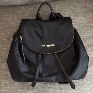 Karl Lagerfeld Black Backpack